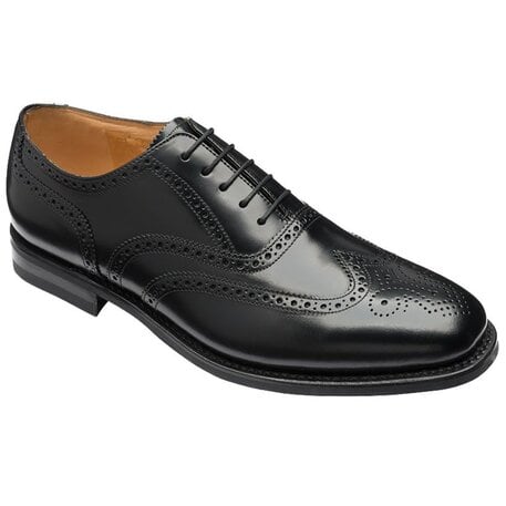Loake Royal Brogue in Black Leather - Bradshaw & Lloyd